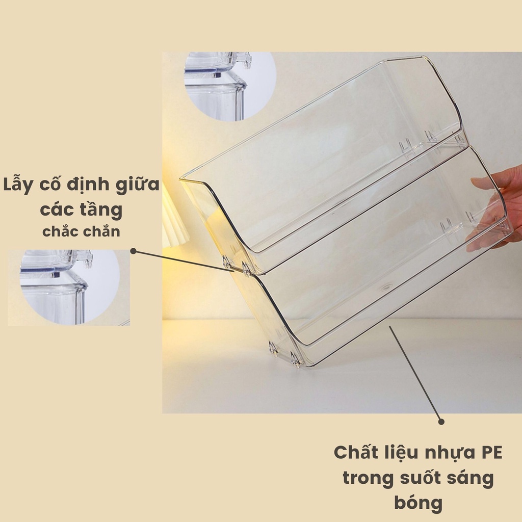 Kệ để đồ đa năng để sách, đồ trang điểm, kệ gia vị nhà bếp,kệ đồ dùng học tập có thể xếp tầng tiện dụng