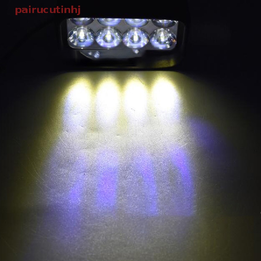 1 Cặp Đèn Pha 8 Bóng LED Siêu Sáng Chất Lượng Cao Cho Xe Hơi Xe Máy