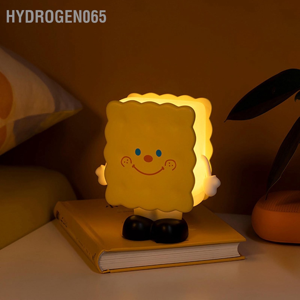 Hydrogen065 Đèn Ngủ Để Bàn LED Thiết Kế Bánh Quy Sạc USB Trang Trí Nhà Cửa Cho Văn Phòng