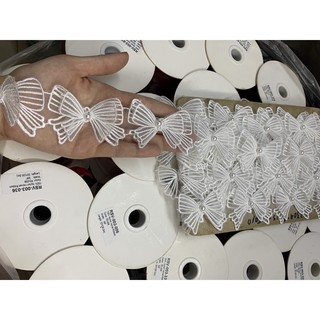 Dây ren nơ xinh (Phụ liệu may mặc)