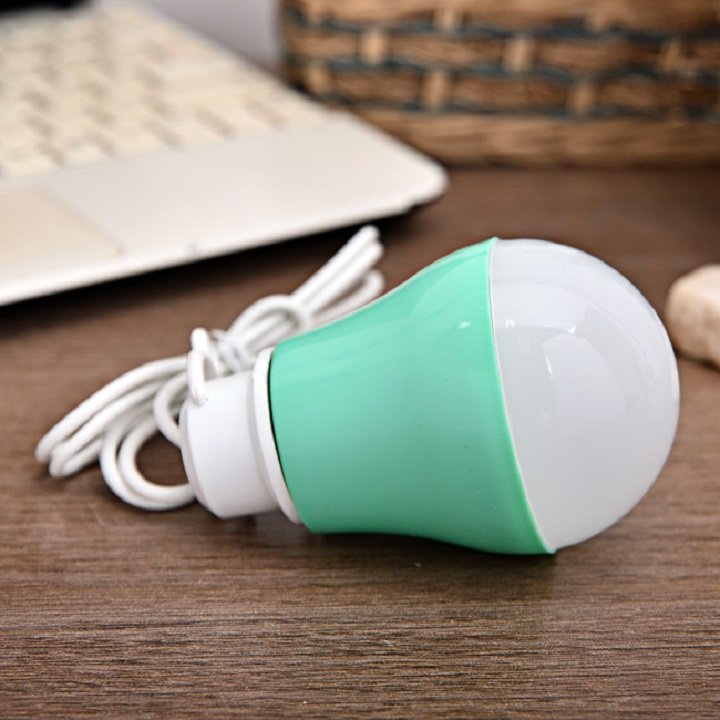 BÓNG ĐÈN LED TRÒN 5W ÁNH SÁNG TRẮNG DÂY DÀI 1M CỔNG USB - TN 1015