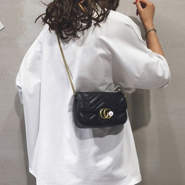 Túi Đeo Chéo Da Mềm Màu Trơn Họa Tiết Hình Thoi Thời Trang