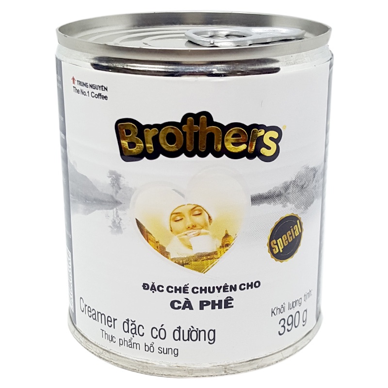 Sữa Đặc Chế Brothers Trung Nguyên 390gr / Hộp