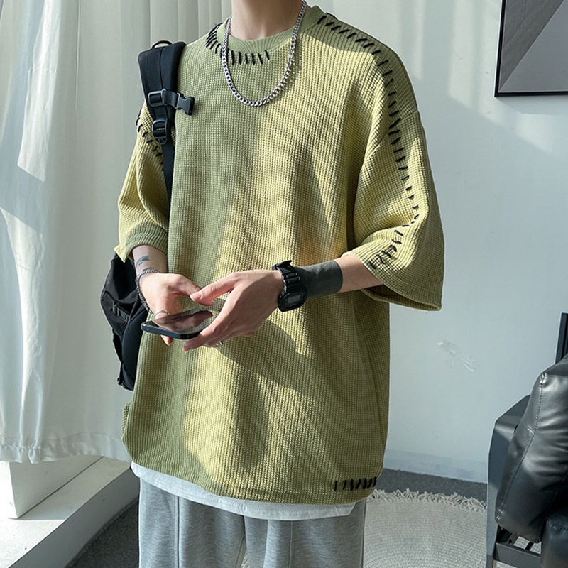 Áo Thun Tay Ngắn Cổ Tròn Thời Trang Cao Cấp Cho Nam