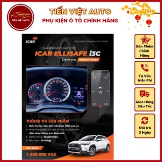 Cảm biến áp suất lốp ICAR I3C cho xe Toyota Cross, giải mã áp suất lốp zin theo xe