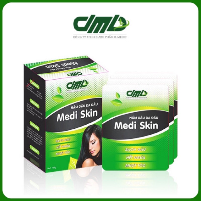 GỘI THẢO DƯỢC MEDI SKIN NGĂN NGỪA NẤM DA ĐẦU SẠCH GÀU HIỆU QUẢ 100GR