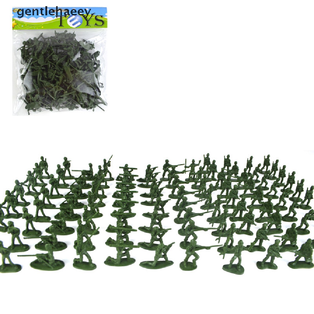 Bộ 100 Mô Hình Lính Quân Đội Mini Dùng Trang Trí Bàn