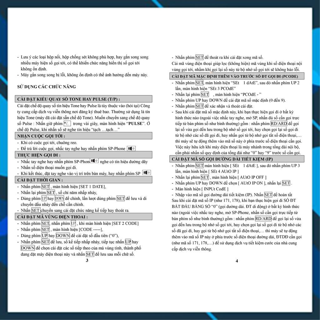 Điện thoại văn phòng, điện thoại khách sạn, gia đình, loại có dây để bàn, có màn hình hiện số gọi tới. KTeL645