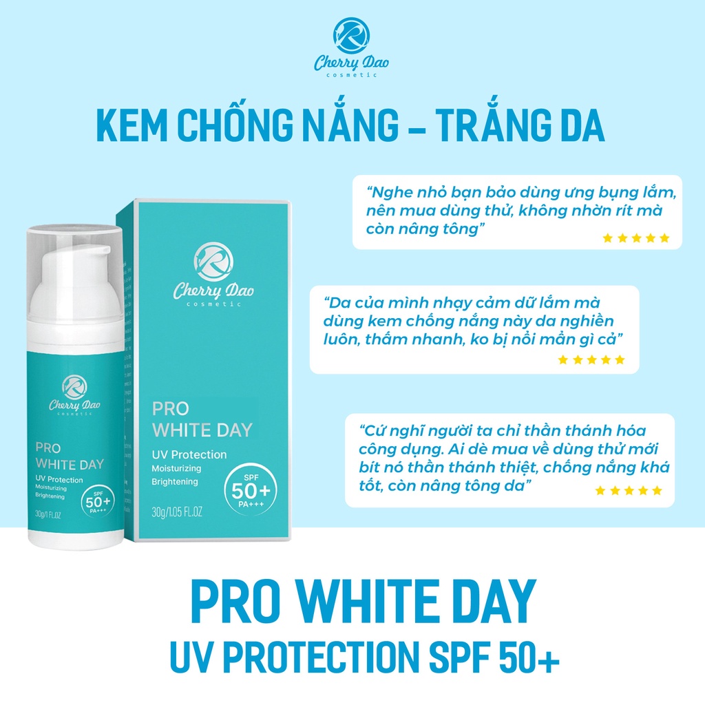 Kem chống nắng nâng tone da ngăn ngừa lão hoá UV Protection SPF50 + CRD