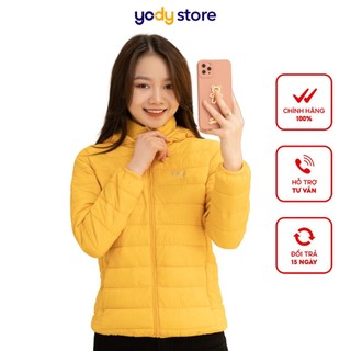 Áo phao nữ YODY 3s siêu nhẹ chống thấm nước giữ ấm áo khoác phao có mũ tháo rời PHN5000