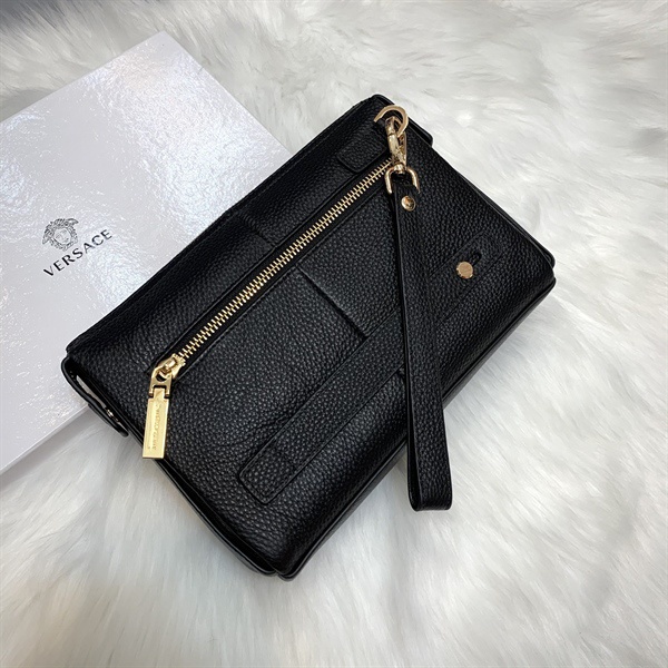 Clutch - Ví cầm tay nam nữ khóa số da bò cao cấp VERSACE- 848