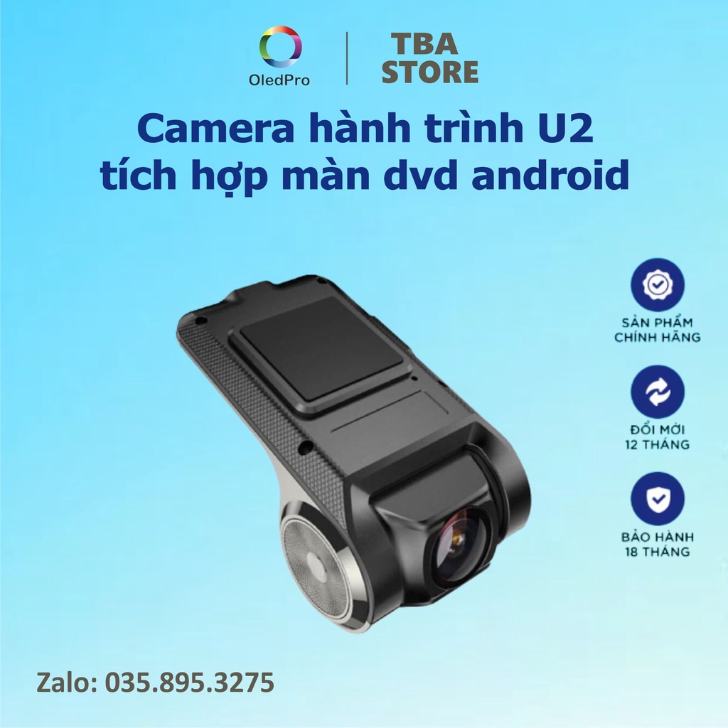 Camera hành trình U2 tích hợp màn dvd android quay hd giá rẻ , bảo hành 12 tháng