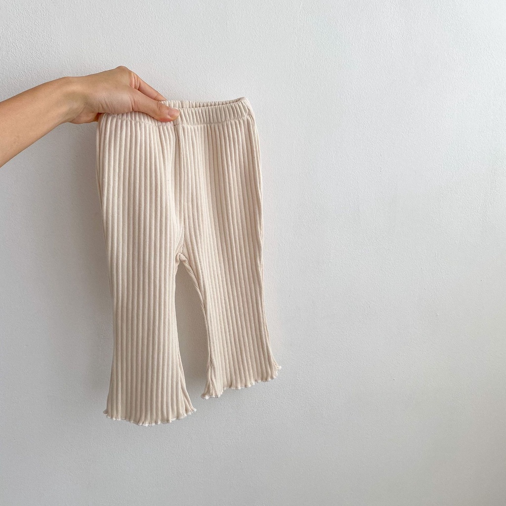 Quần Dài Phối Bèo Dễ Thương Thời Trang Mùa Hè Cho Bé Gái 3-36 Tháng Tuổi