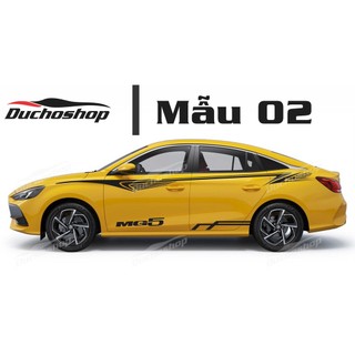 tem dán sườn xe MG thể thao 001
