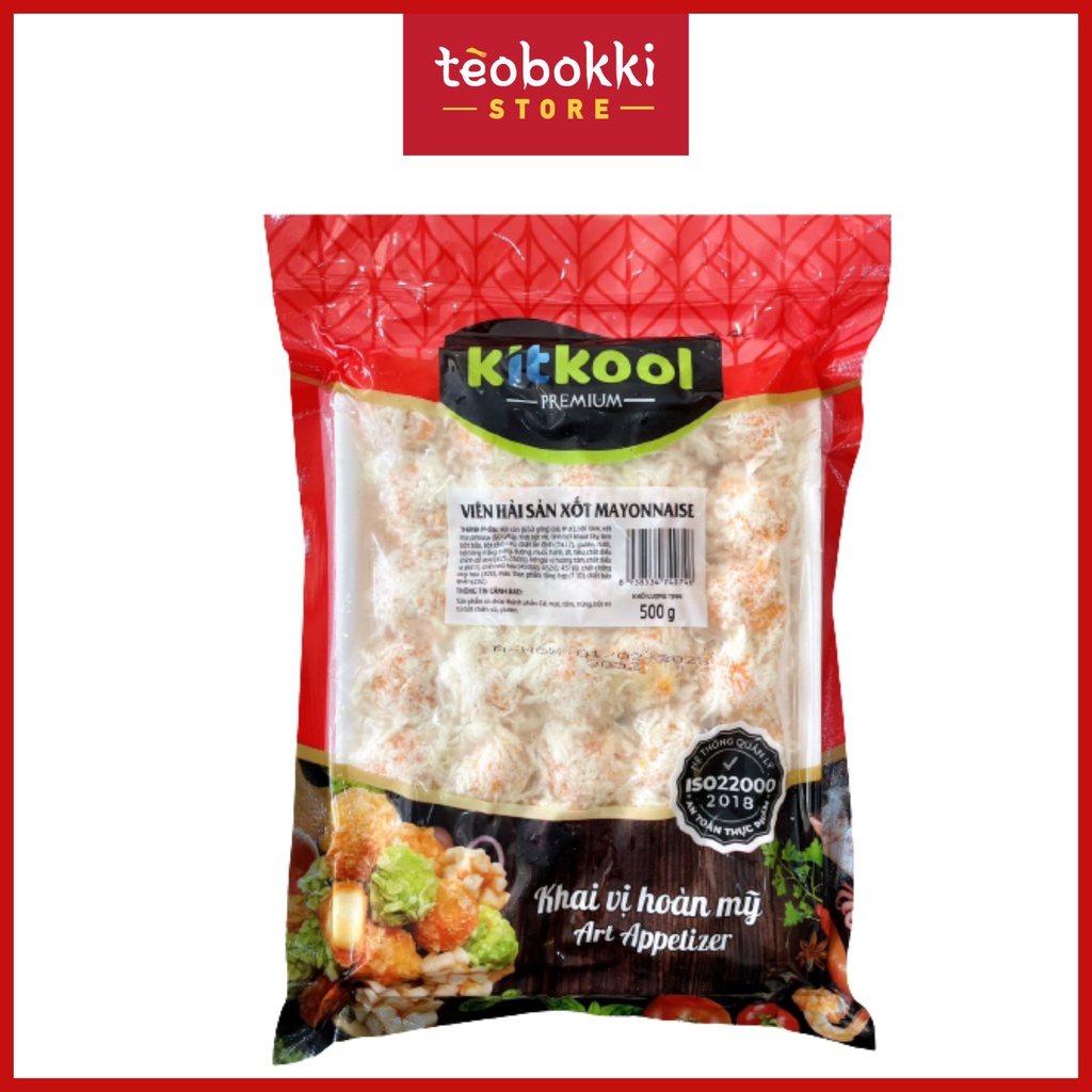 Viên hải sản xốt mayonnaise Kitkool premium gói 500g
