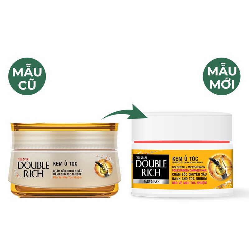 Kem Ủ Tóc Double Rich Chăm Sóc Tóc Hair Mask Damage 150g