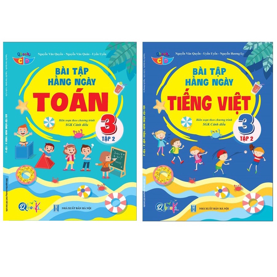 Sách - Combo Bài Tập Hằng Ngày Lớp 3 - Môn Toán và Tiếng Việt học kì 2 - Cánh diều (2 quyển)