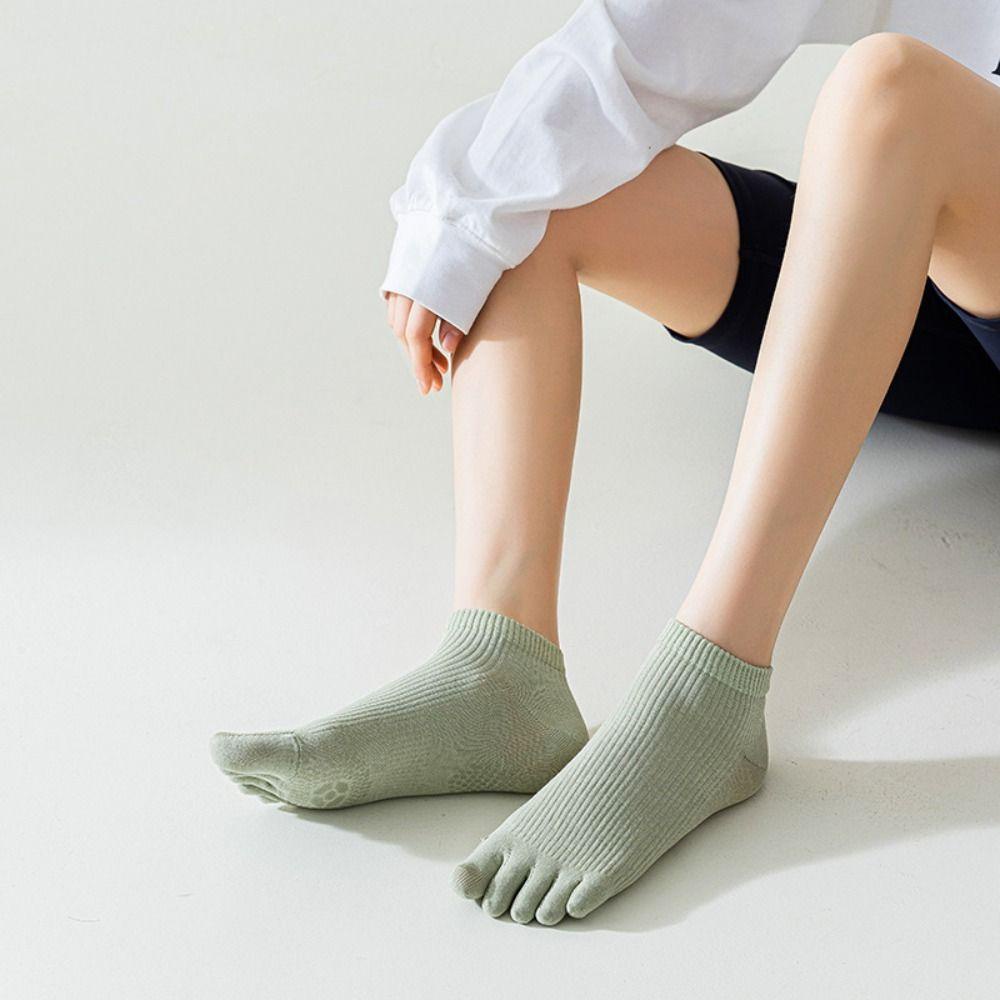 Vớ Cotton Năm Ngón Co Giãn Thoải Mái Dành Cho Nữ Tập Yoga
