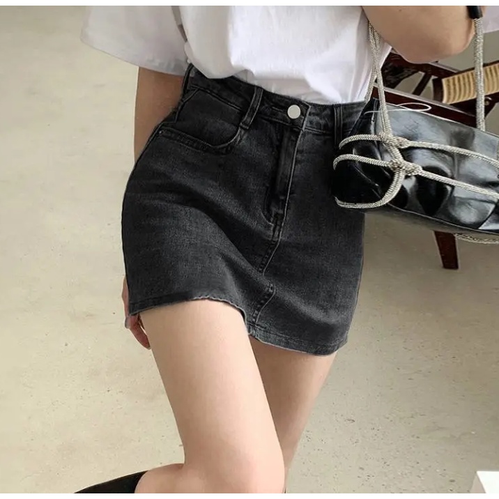 TIANLEYU Chân váy chữ A lưng cao phong cách hàn quốc 9Z23022403