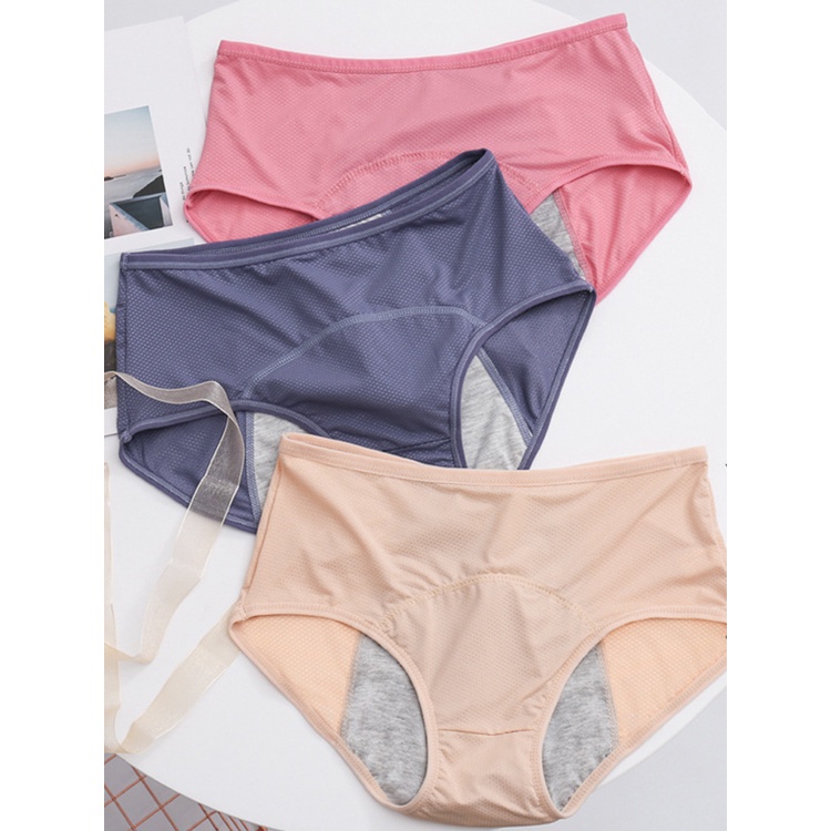 Quần Lót Cotton Lưng Cao Chống Tràn Plus Size Cho Nữ