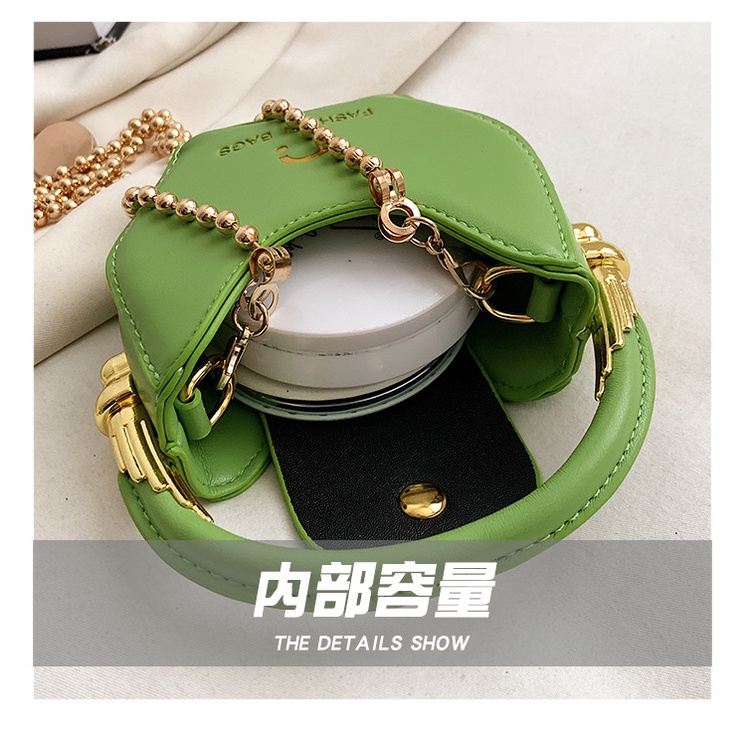 Túi Xách JASMIN NOIR Đeo Chéo Vân Da Cá Sấu Phối Dây Xích Thời Trang Nữ Sành Điệu