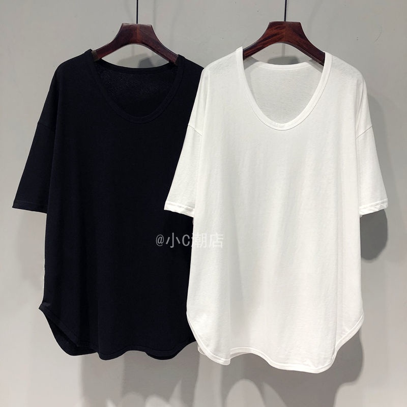 COZOKC COZOK Áo thun COZOK tay ngắn cổ chữ V dáng rộng phong cách Hàn Quốc trẻ trung thời trang