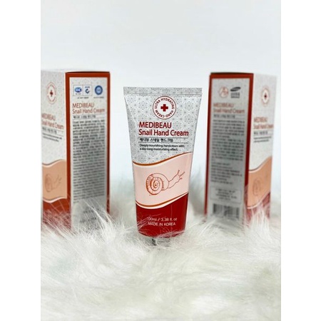 Kem dưỡng da tay mềm mịn tinh chất ốc sên Hàn Quốc Medibeau Snail Hand Cream 100ml