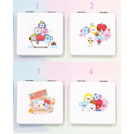 Gương 2 mặt bts chibi pu GPI34a gương hoạt hình gương dễ thương