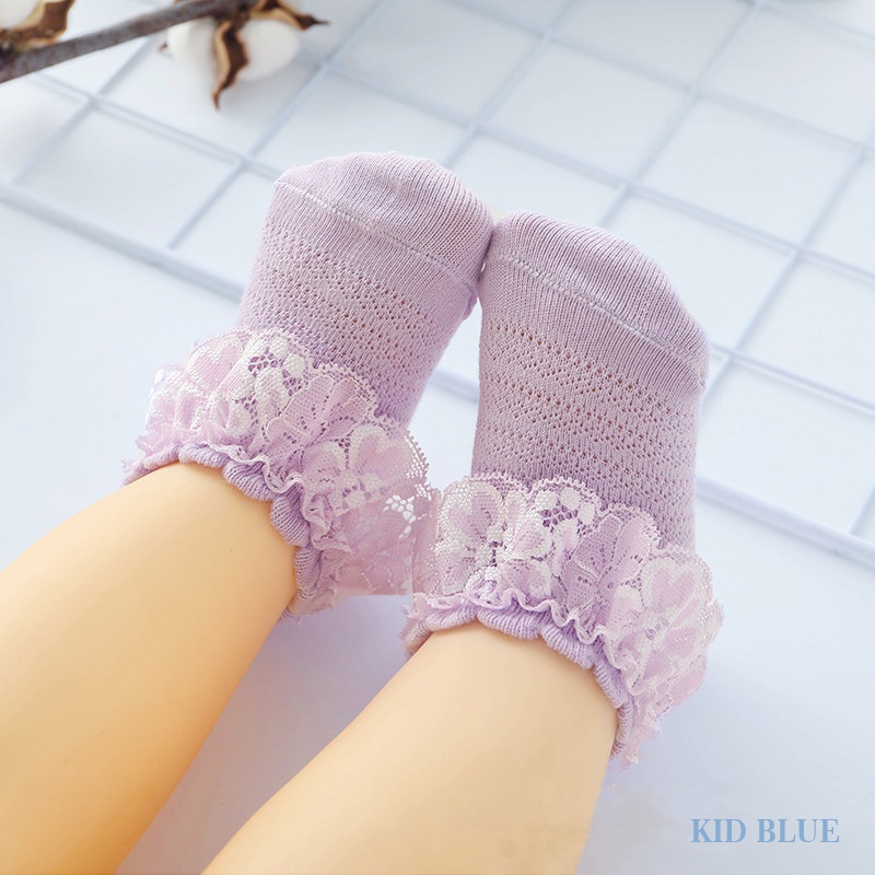 Tất Cotton Phối Ren Xinh Xắn Dành Cho Bé Gái