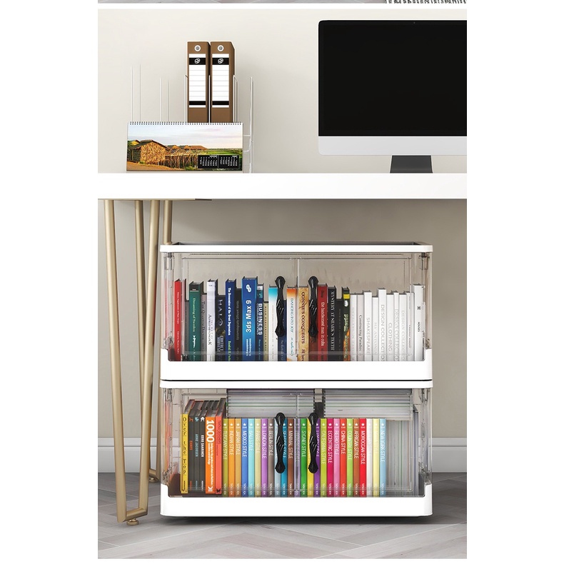 WORTHBUY Tủ Đựng Đồ Ăn Vặt / Đồ Ăn Vặt Nhiều Tầng Bằng Nhựa Trong Suốt Cỡ Lớn Đa Năng