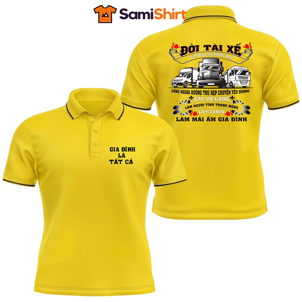 Áo Polo Đời Tài Xế Chất Liệu Poly Thái Thoáng Mát,Thấm Hút Mồ Hôi Thoải Mái Vận Động Cho Các Bác Lái Xe