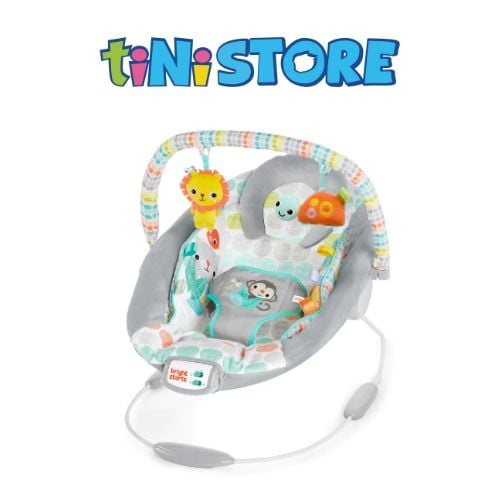 tiNiStore-Đồ chơi ghế rung họa tiết động vật hoang dã Bright Starts 11805