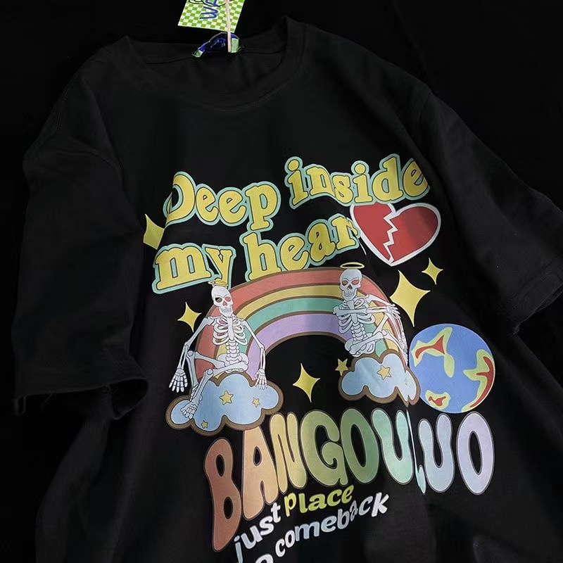 NRVP Áo Thun 100% Cotton Tay NgắN Plus Size Cho Nam Và Nữ