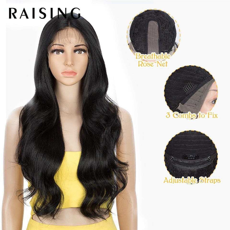 Bộ Tóc Giả Xoăn Màu Đen Ombre 26 Inch Chịu Nhiệt Độ Cao