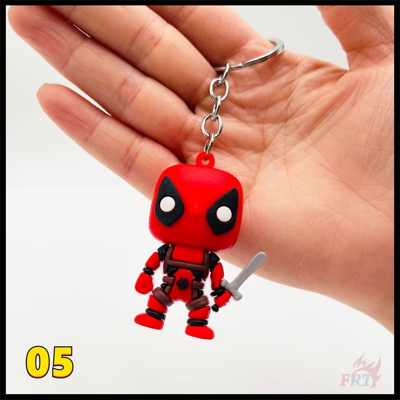 ✪ Móc Khóa Hình Captain America / Spider-Man / Iron Man / Deadpool / Wonder Woman / Batman - Siêu Anh Hùng ✪ 1 Mặt Dây Chuyền Chìa Khóa Bằng Silicone