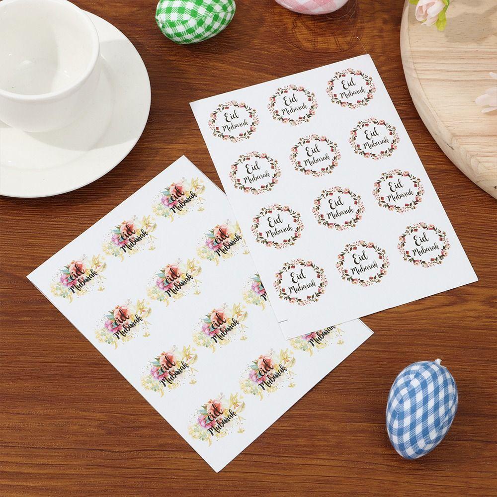 Set 24 144 Sticker Eid Mubarak Phù Hợp Để Trang Trí Tiệc Tiện Dụng