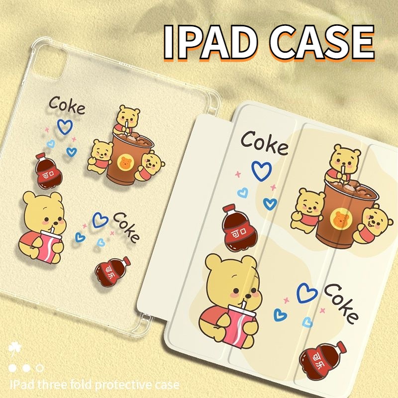 Ốp Máy Tính Bảng Hình Gấu Pooh Cho iPad Air 4 10.2 Gen7 / Gen8 / Gen9 iPad mini 1 / 2 / 3 / 4 / 5 Air 1 / 2 / 3 10.2 iPad Pro 11 2018 2020 Pro 12.9
