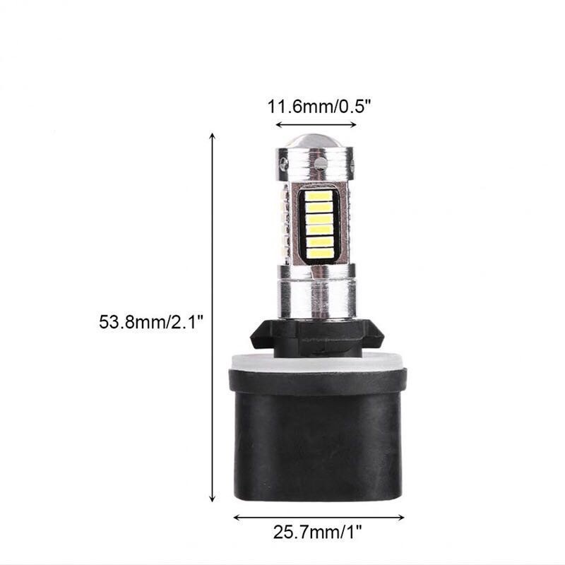 Set 2 Đèn Pha LED 25W 30 SMD 880 PG13 H27 892 899 4014 Ánh Sáng Trắng / Xanh / Đỏ Dành Cho Ô Tô