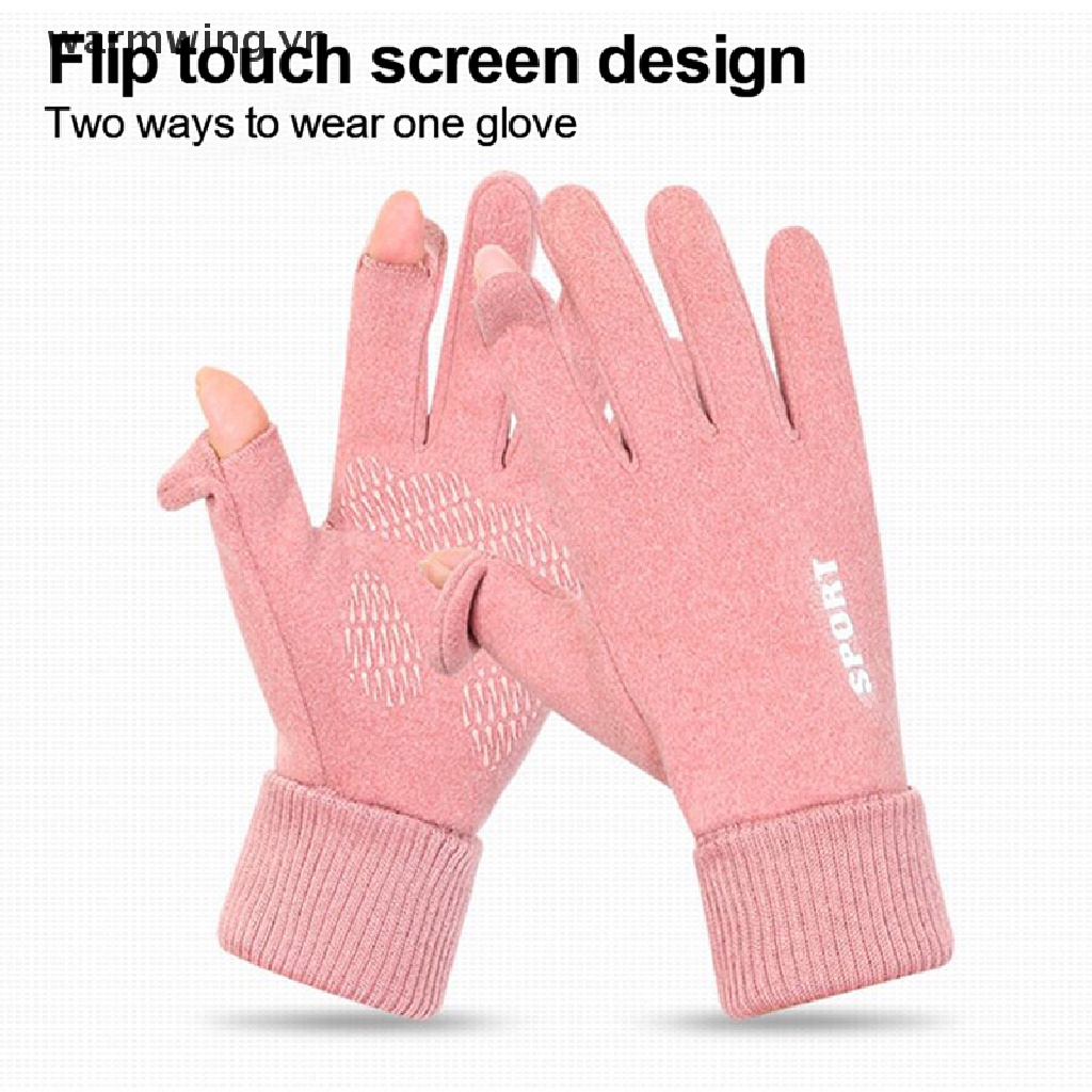 Găng Tay Lái Xe Giữ Ấm Chống Thấm Nước Có Thể Chạm Màn Hình Cảm Ứng