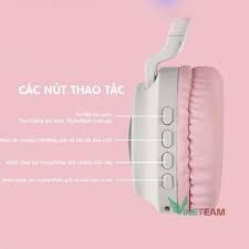 Có Mic ] Tai Nghe Tai Mèo Cao Cấp Không Dây HEADPHONE CATEAR Model BT028C Bluetooth 5.0 Chống Ồn, Bass Chắc, Êm Tai