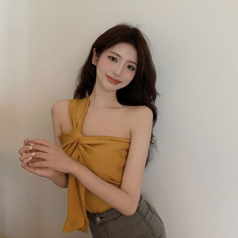 Áo kiểu YEYA thiết kế thời một bên vai trang dành cho nữ