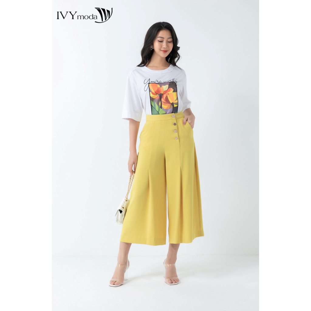 Quần dài 4 khuy nữ IVY moda MS 21M6385