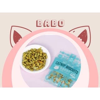 Bánh quy catnip biscuits tiêu búi lông & giảm hôi miệng cho mèo 40g