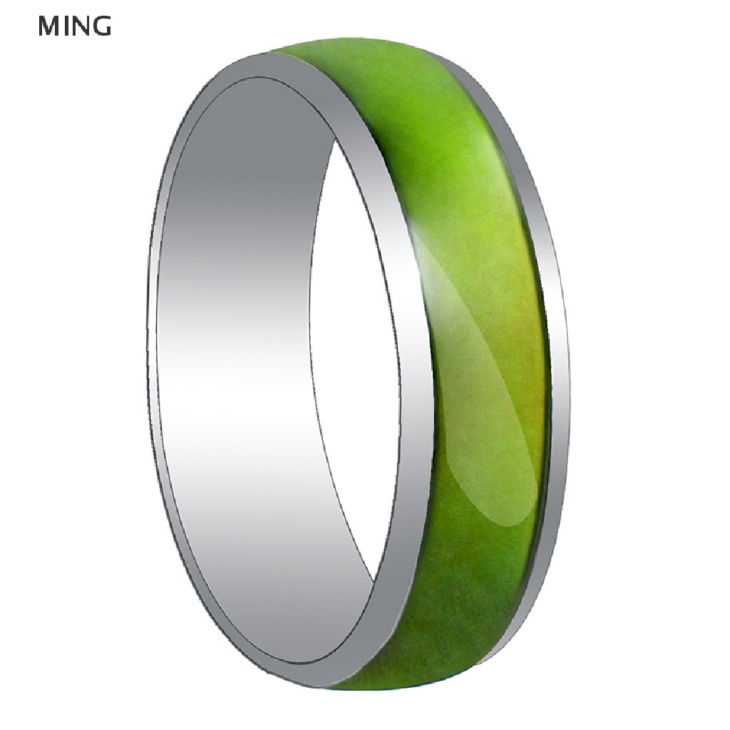Ming Nhẫn Cặp Đôi Cảm Xúc Thay Đổi Màu Sắc Theo Tâm Trạng Phong Cách Gothic