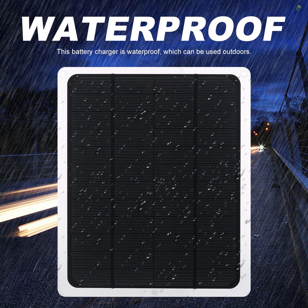 Tấm Pin Năng Lượng Mặt Trời 12V Chống Thấm Nước Cho Xe Hơi Tàu Thuyền RV
