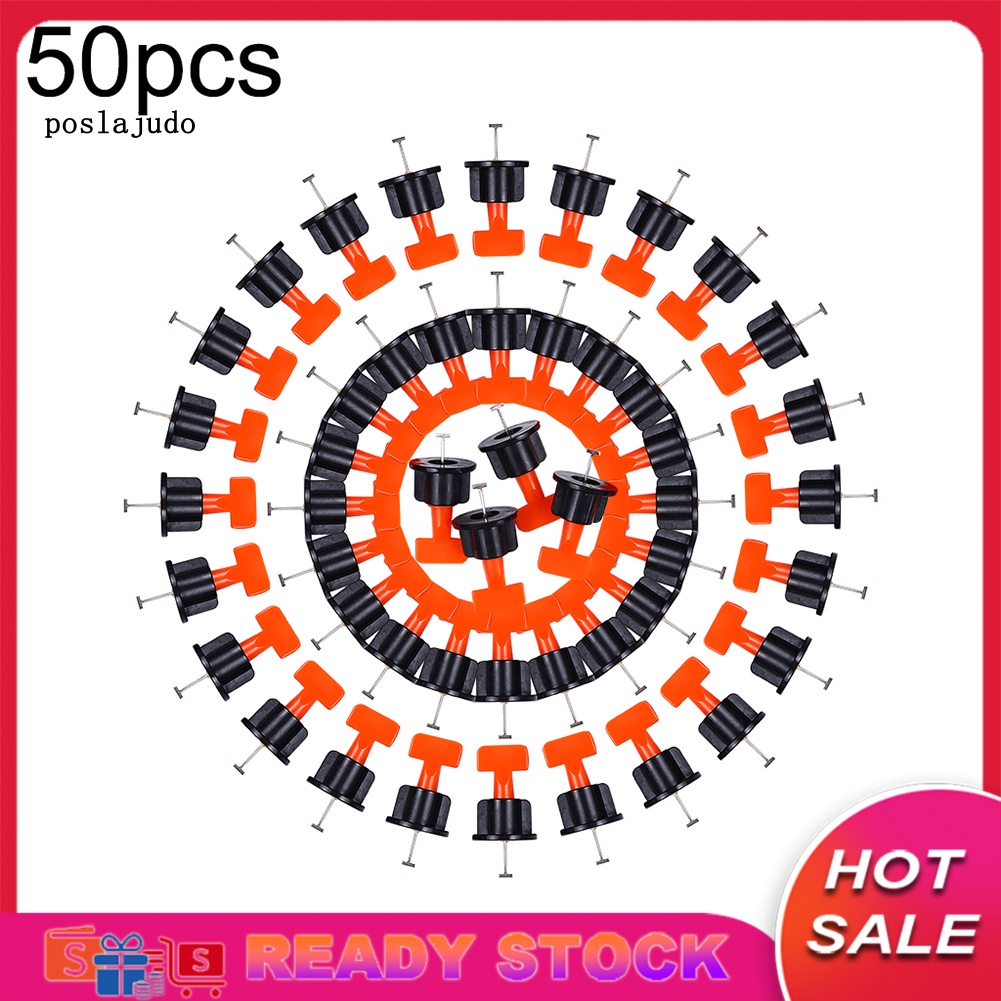 Bộ 50 Miếng Chêm Định Vị Lát Gạch Men Có Thể Tái Sử Dụng Kèm Cờ Lê