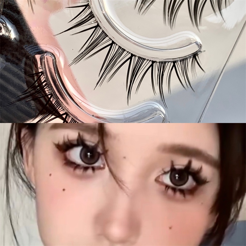 Set 5 cặp lông mi giả MENGJIESHANGPIN phong cách mắt mèo tự nhiên phóng khoáng
