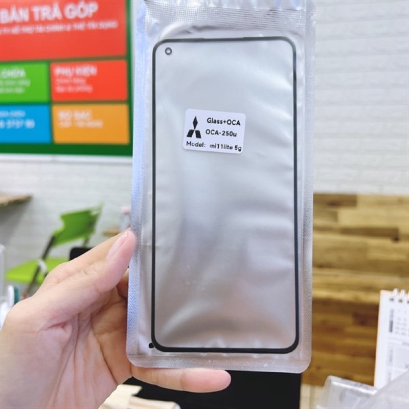 Kính ép OCA Xiaomi Mi 11 Lite 5G, bảo hành đổi trả.