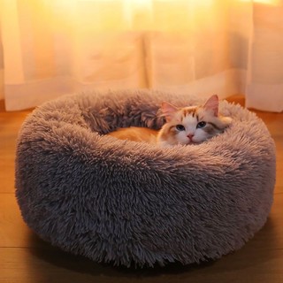 Giường Ngủ Giữ Ấm Bốn Mùa Bằng Vải Bông Dày Dặn Thông Dụng Cho Thú Cưng kennel