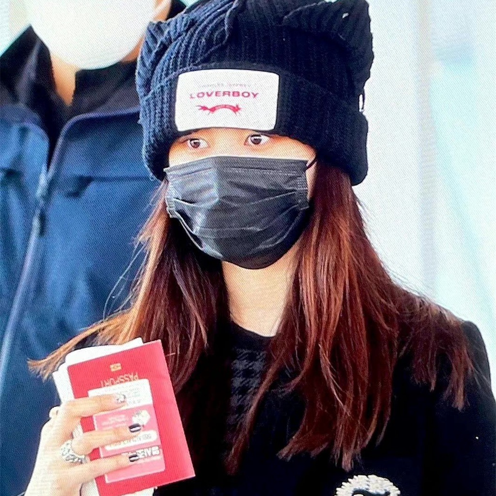 Mũ Len Dệt Kim Đính Tai Mèo Vespa GISELLE Phong Cách Kpop